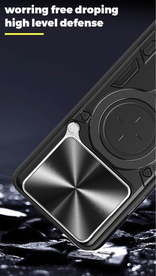 [1+1 مجموعات] غلاف Honor X7d وواقي الشاشة غطاء كاميرا منزلق مع حامل سيارة مغناطيسي وواقي شاشة زجاجي مقسى - view 2